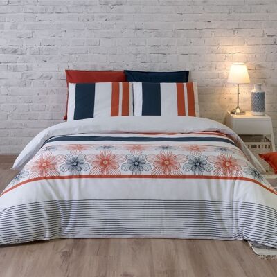 3-TEILIGES BETTSET 260X240CM 100% BAUMWOLLE 57 FäDEN/CM2 - ELEGANZ