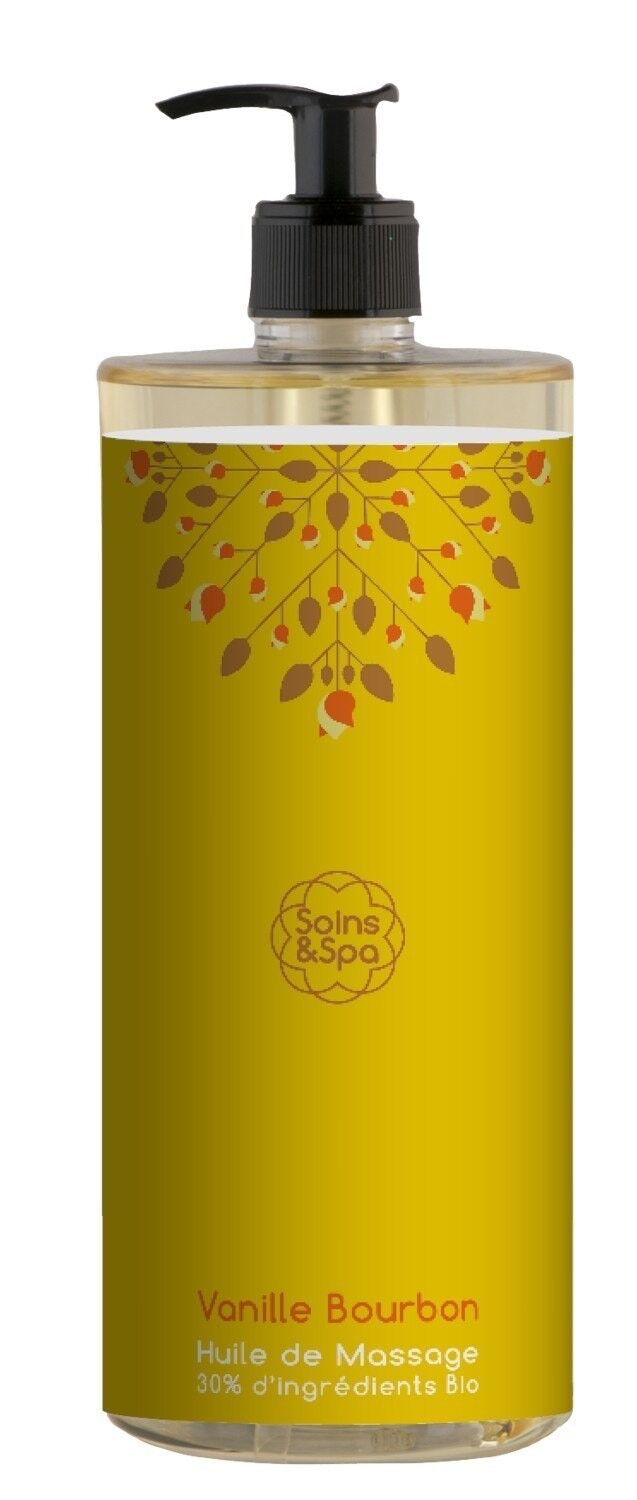 Huile de Massage Vanille Bourbon - Format Cabine 1L
