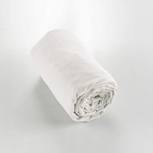 Vent Du Sud Drap housse Neige en percale de coton 80 fils 160 x 200 x 30 cm  Blanc - Maison & Déco Draps housse 43,70 €