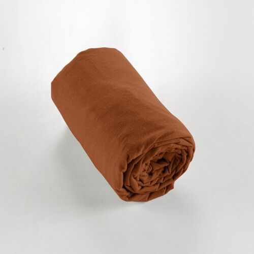 DRAP HOUSSE 160x200CM 100% FLANELLE TOMETTE