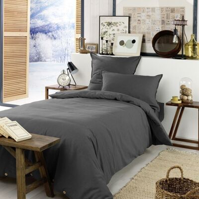 DUVET COVER 140x200CM 100% FLANNEL STORM