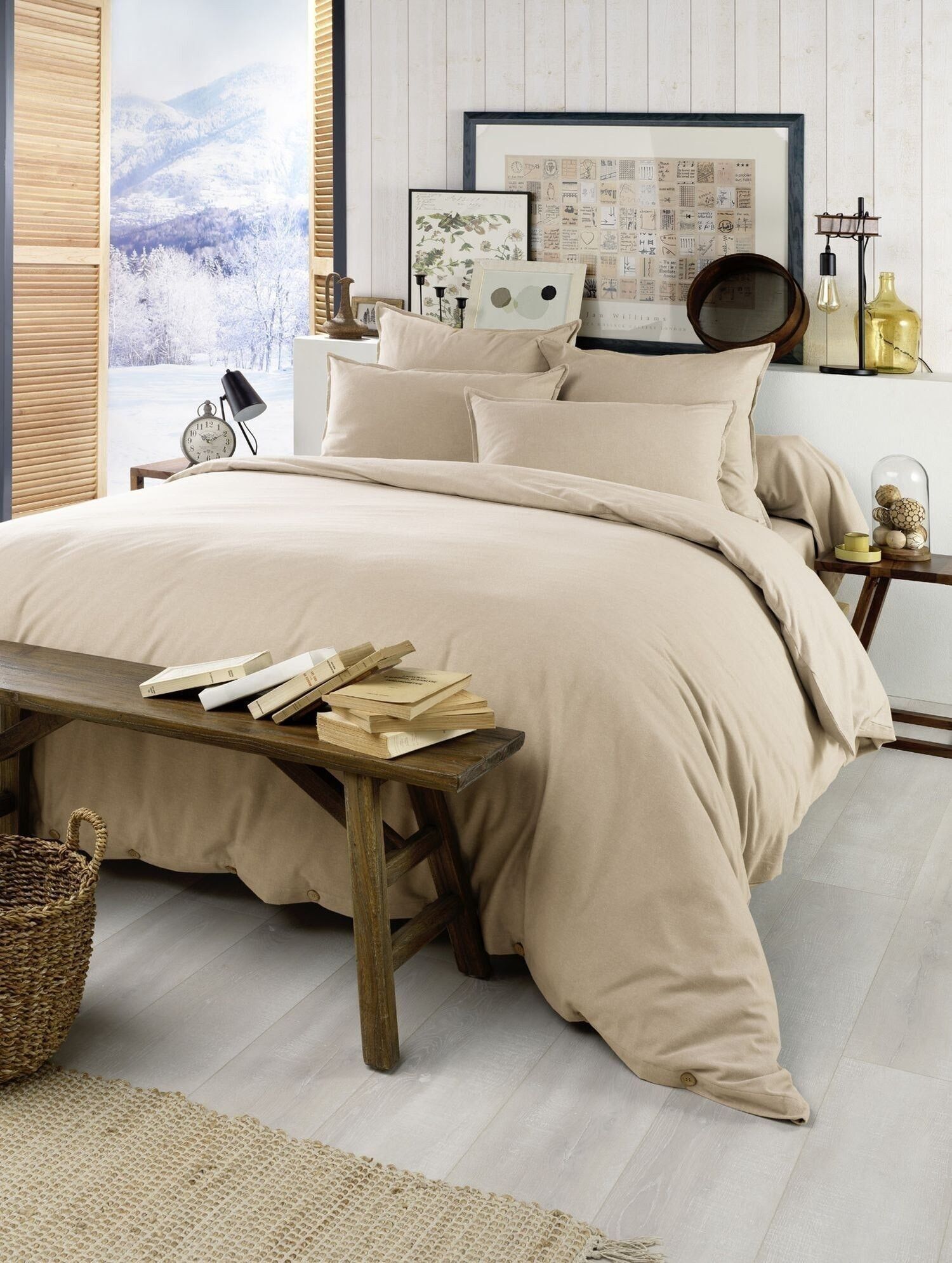 BETTBEZUG 260x240CM 100% SANDFLANNEL