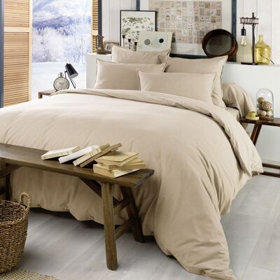 DUVET COVER 260x240CM 100% SAND FLANNEL