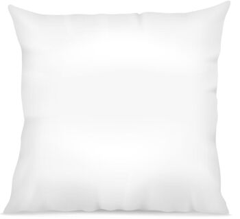 OREILLER FERME BLANC 60X60CM 100% COTON PERCALE FAB.FRANÇAISE