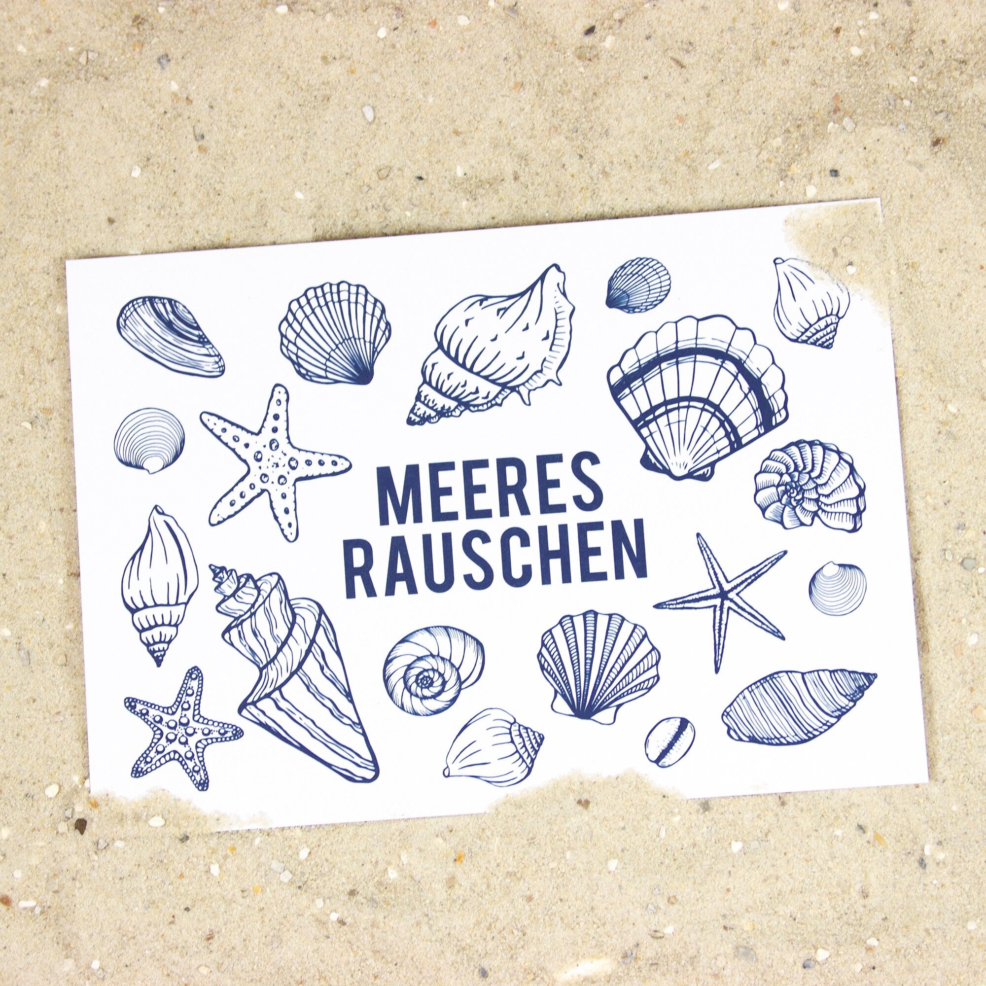 Cartolina marittima Sea Sound realizzata in carta riciclata