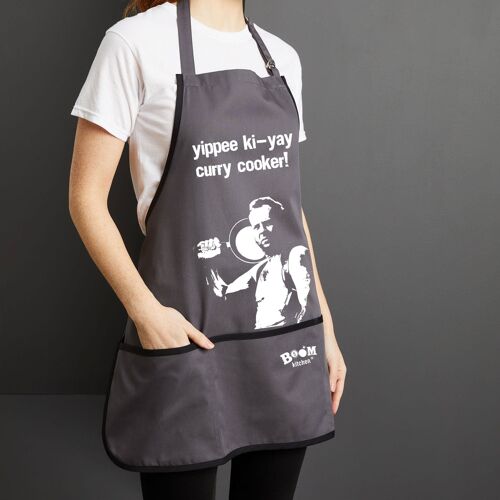 Yippe Ki-Yay Curry Cooker! Die Hard Curry Fan Apron