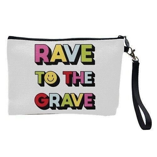 COSMETIC BAG, RAVE TO THE GRAVE BY JESSIE MAEVE