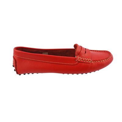 Linea Scarpa • Porto • Damen Mokassin Leder • rot