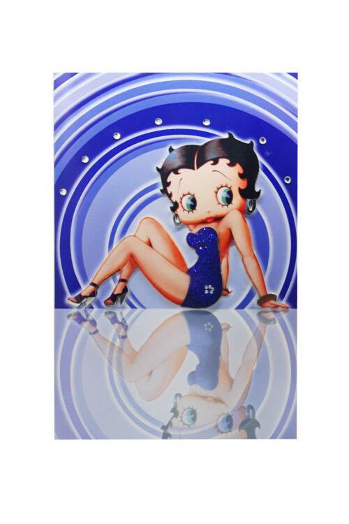 Betty Boop Swimsuit Decoupage Blank Greetings Card (3d)