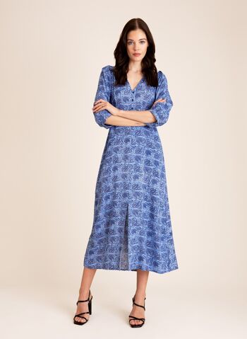 Robe longue imprimée ORIANA
 bali denim 2