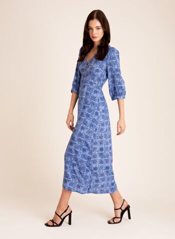 Robe longue imprimée ORIANA
 bali denim 7