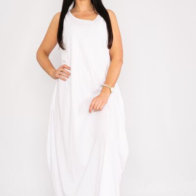 White comfortable maxi dress