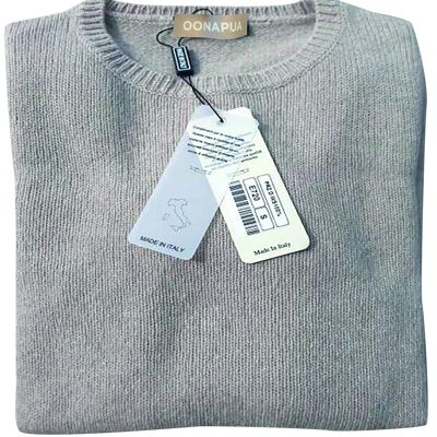 Turtleneck sweater women, 100% cashmere - light beige