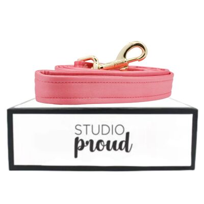 Dog Leash Pink Satin