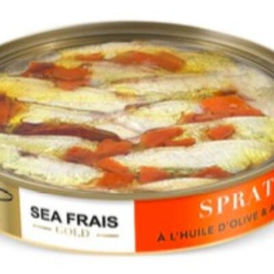 Sprats à l'huile d'olive & au piment