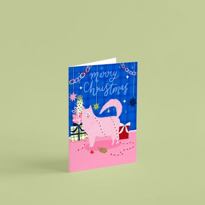 Merry Christmas Dog, Greetings Card