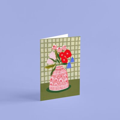 Pretty Vase, Greetings Card