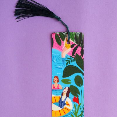 Swimming Ladies, Tassel Bookmark