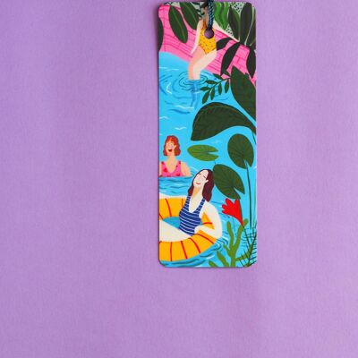 Swimming Ladies, Tassel Bookmark