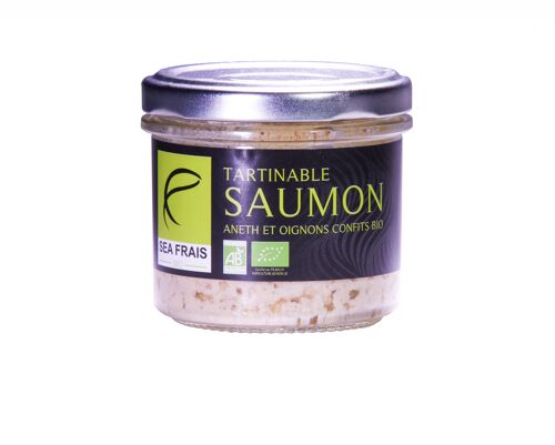 Tartinable de saumon aneth & oignons confits d'origine biologique