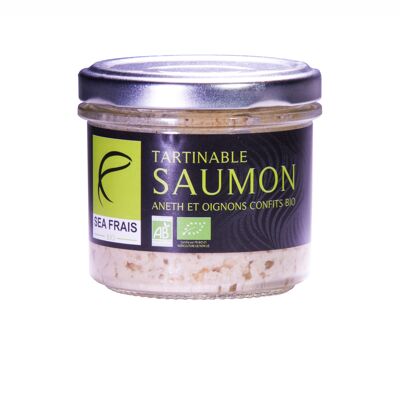Spreadable organic salmon, dill & candied onions