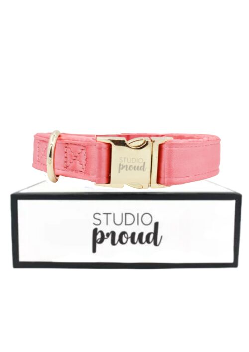 Halsband Roze satijn M