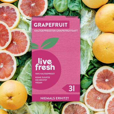 3 Liter Saftbox - Kaltgepresste Grapefruit