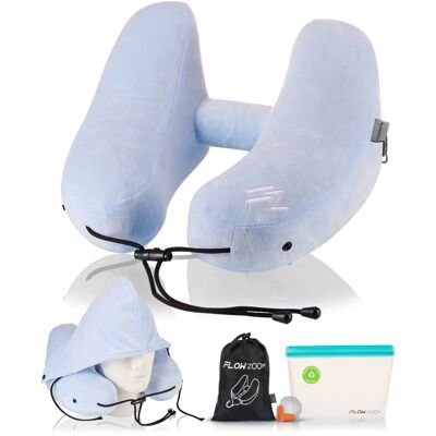 AIR travel pillow - size M - light blue