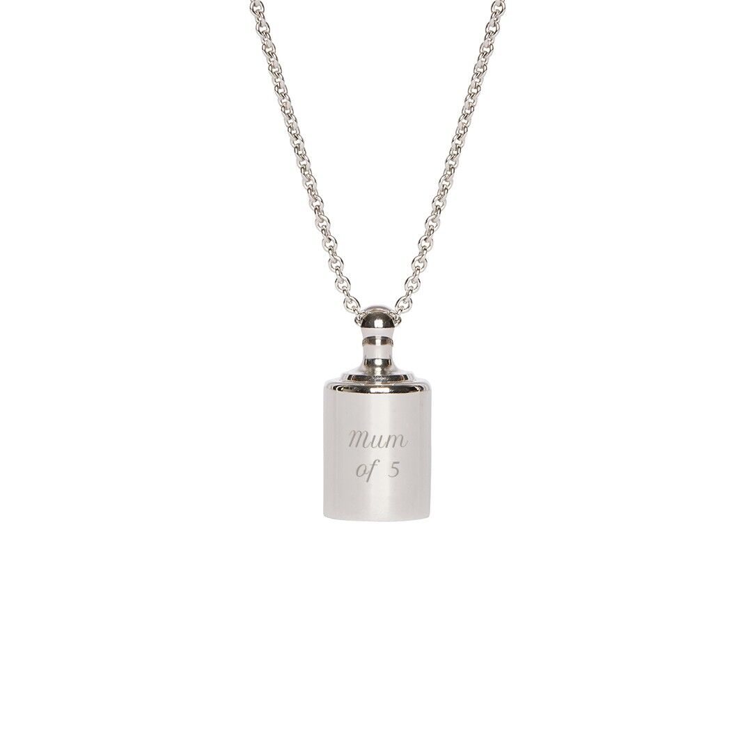 Collier Mon Petit Poids Argent - "Mum of 5"