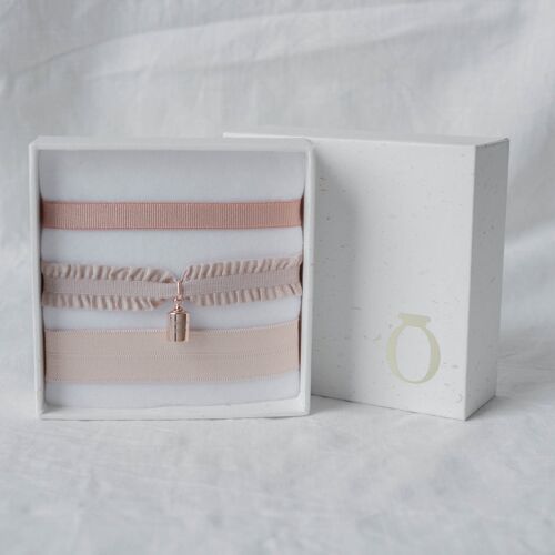 Coffret bracelets nude Mon Petit Poids Plaqué or rose - "Mum of" 4-4