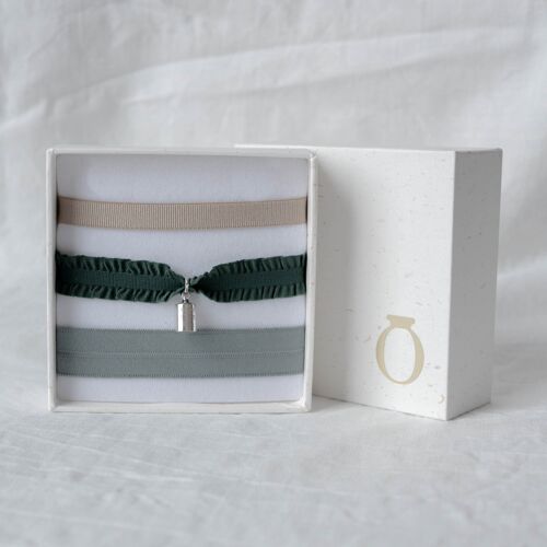 Coffret bracelets vert Mon Petit Poids Argent - "Mum of" 1-1