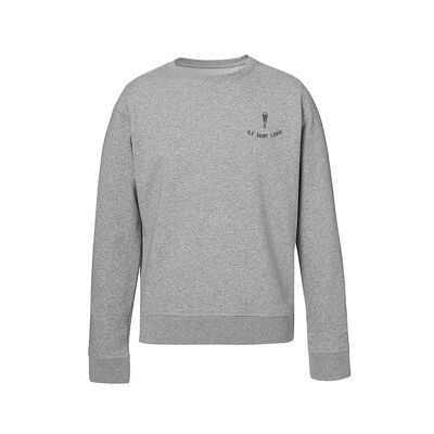 Sweat brodé Ile saint Louis - Gris