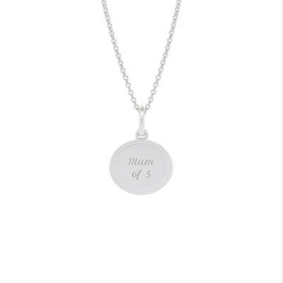 Madeleine Silver Necklace - "Mum of" 5-5