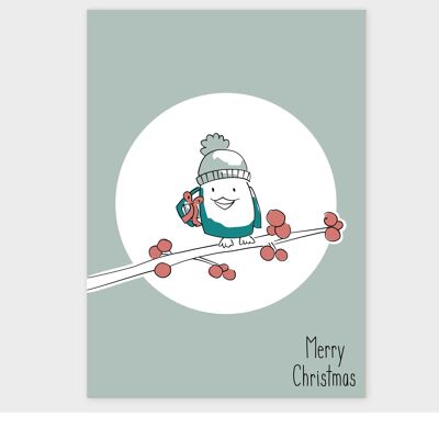 Christmas | postcard Christmas Card Bird - A