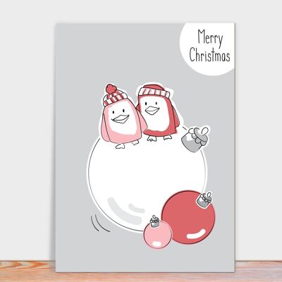 Natale | cartolina Cartolina di Natale Palla di Natale