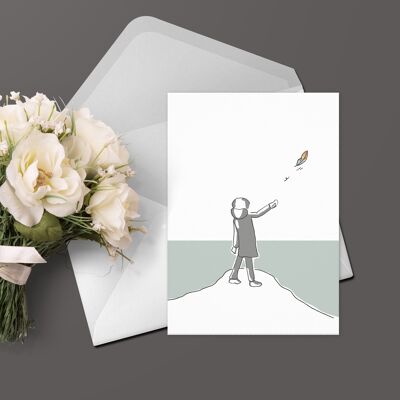 condolence card | Sympathy Card | Sympathy card fly away