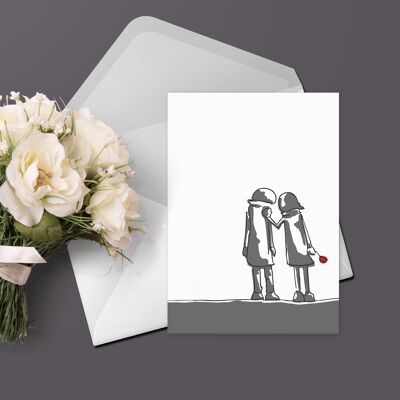 Condolence Card "Silence" | Sympathy Card | Card Sympathy and Sorrow