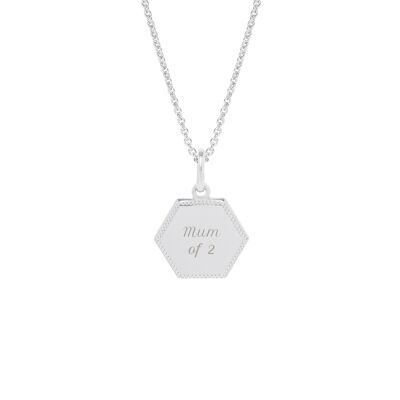 Henriette Silver Necklace - "Mum of" 2-2