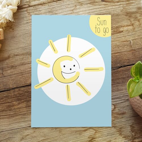 Postkarte Entspannung | Postkarte Sonne |  Karte Sun to Go