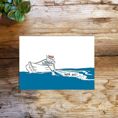 postcard sea | Good mood card | Postcard maritime | Card for Relaxation and Letting Go | Relaxation | postcard "Drift well"