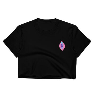 Viva La Vulva - Crop Top - Negro