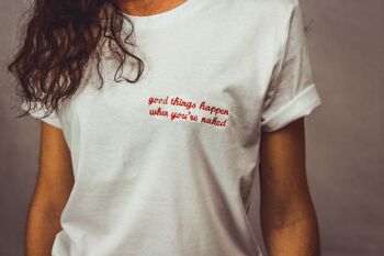 Good Things Happen When You're Naked - T-shirt - Noir 3