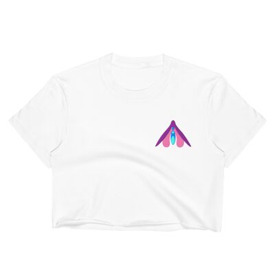 Clitoris - Crop Top - White