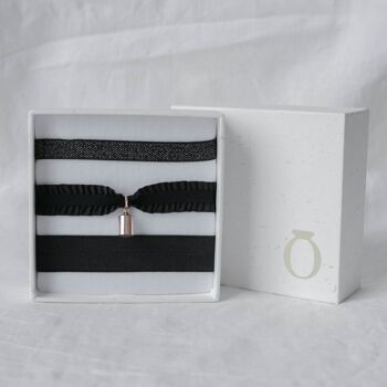 Coffret bracelets noir Mon Petit Poids Plaqué or rose - "Signe astro"-Taureau