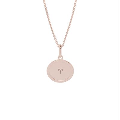 Madeleine necklace Rose gold plated - "Astro sign"-Aries