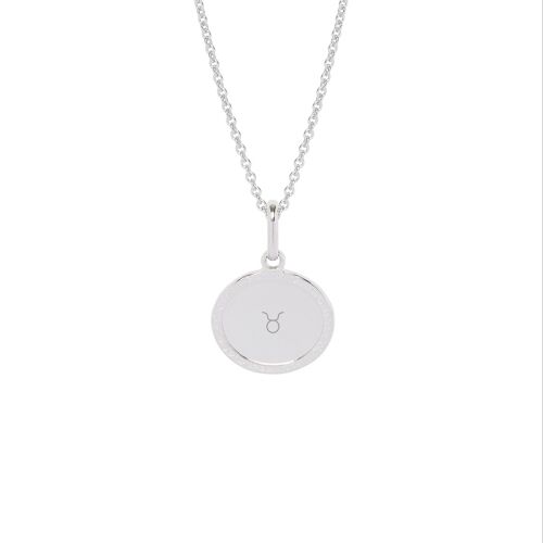 Collier Madeleine Argent - "Signe astro"-Taureau