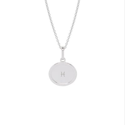 Madeleine Silver Necklace - "Astro sign"-Pisces