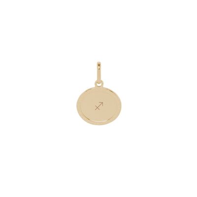 Medalla Madeleine Chapada en oro amarillo - "Astro sign"-Sagitario