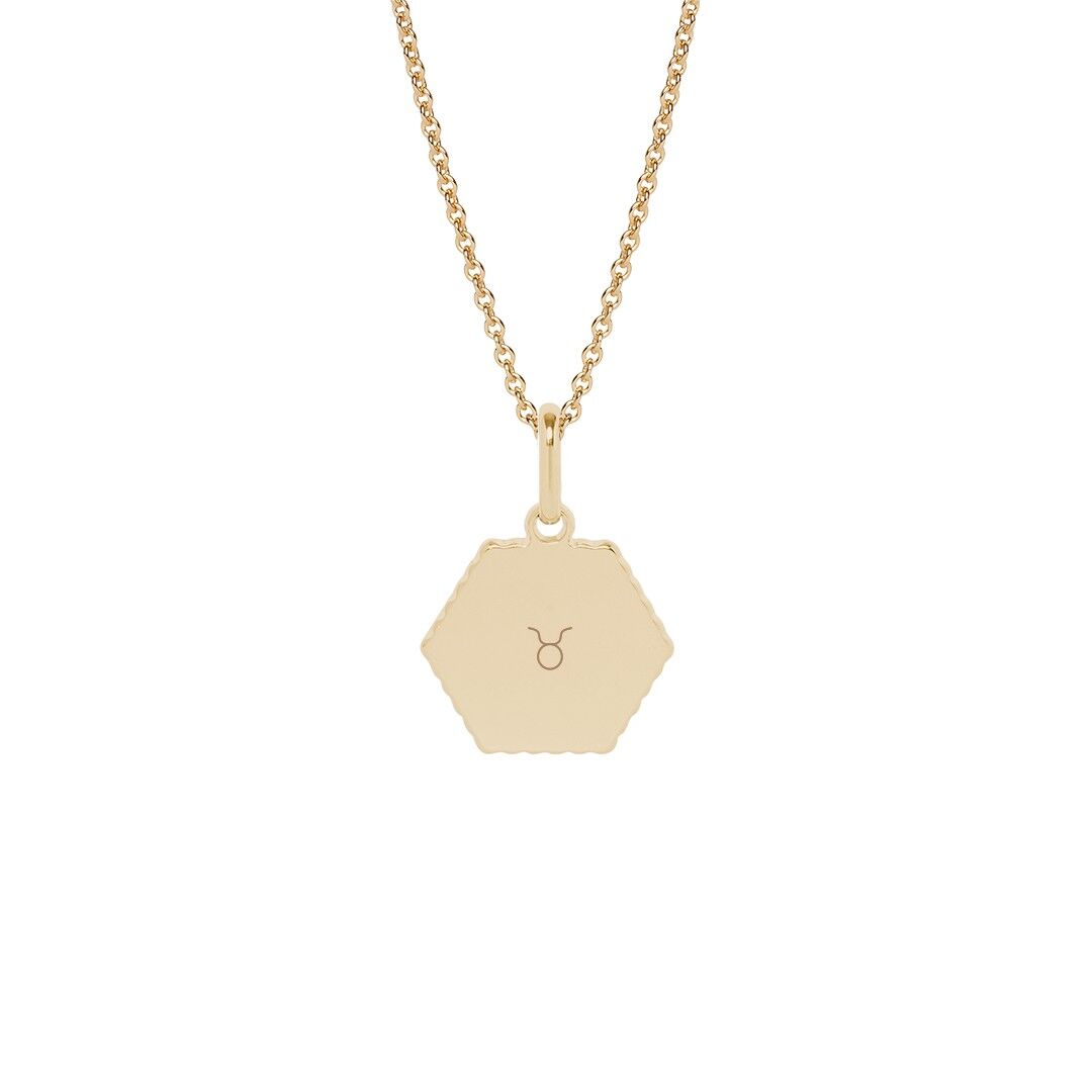 Collier Henriette Plaqué or jaune - "Signe astro"-Taureau