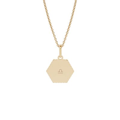 Collier Henriette Plaqué or jaune - "Signe astro"-Balance